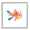 Stupell Industries Goldfish Pet Blue Snorkel Gear Funny Swimming Fish Framed Wall Art